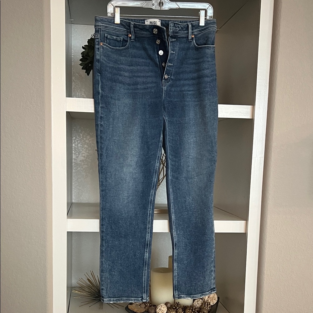 PAIGE Dark Blue Ankle Jeans